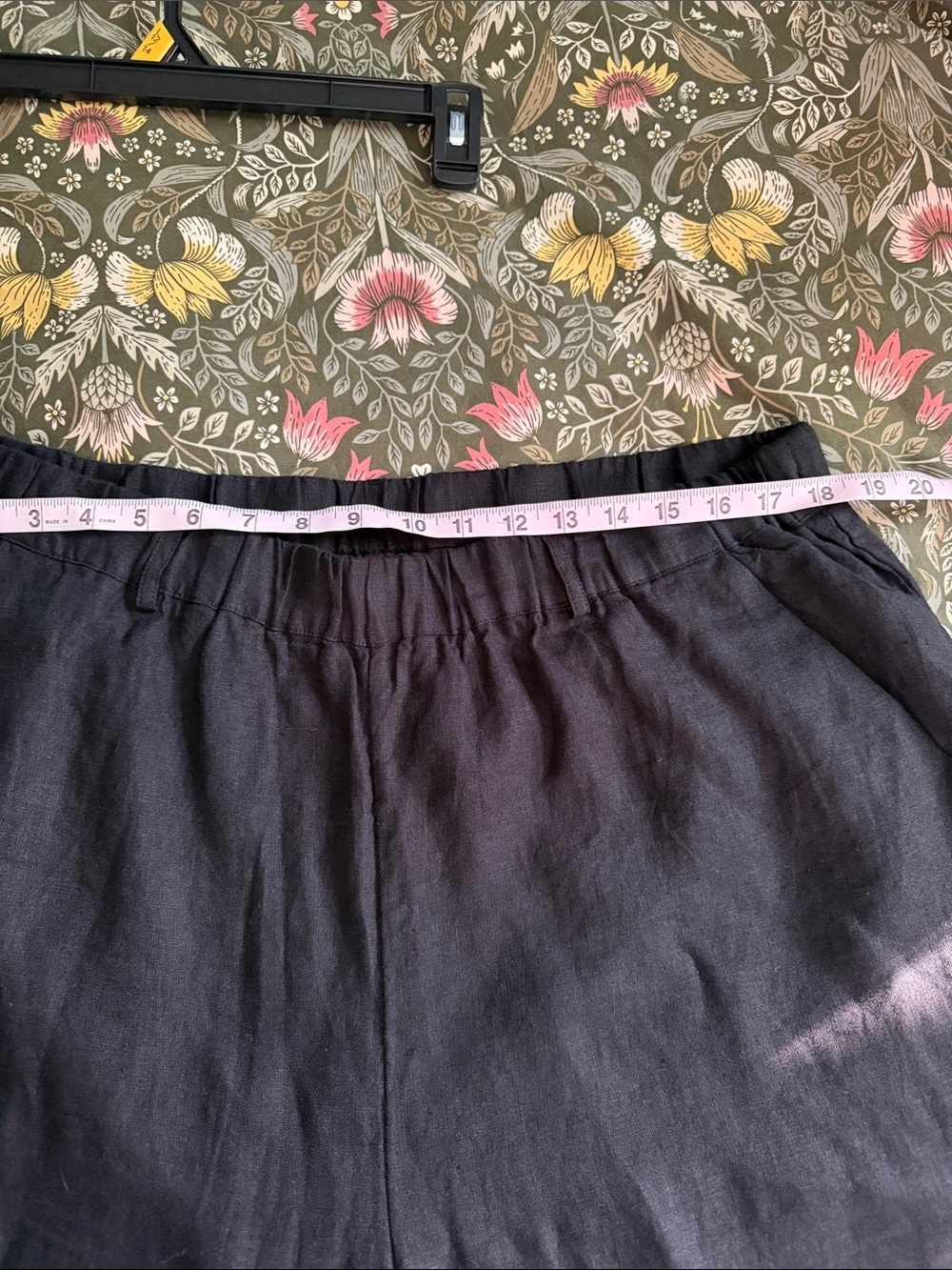 NWT! Quince Black Wide-Leg Linen Trousers in Black szXL - Picture 9 of 10